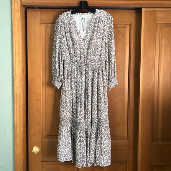 🌹 SOLD Smocked Boho A-line Peasant Dress 🌹 - Picture 2 of 8